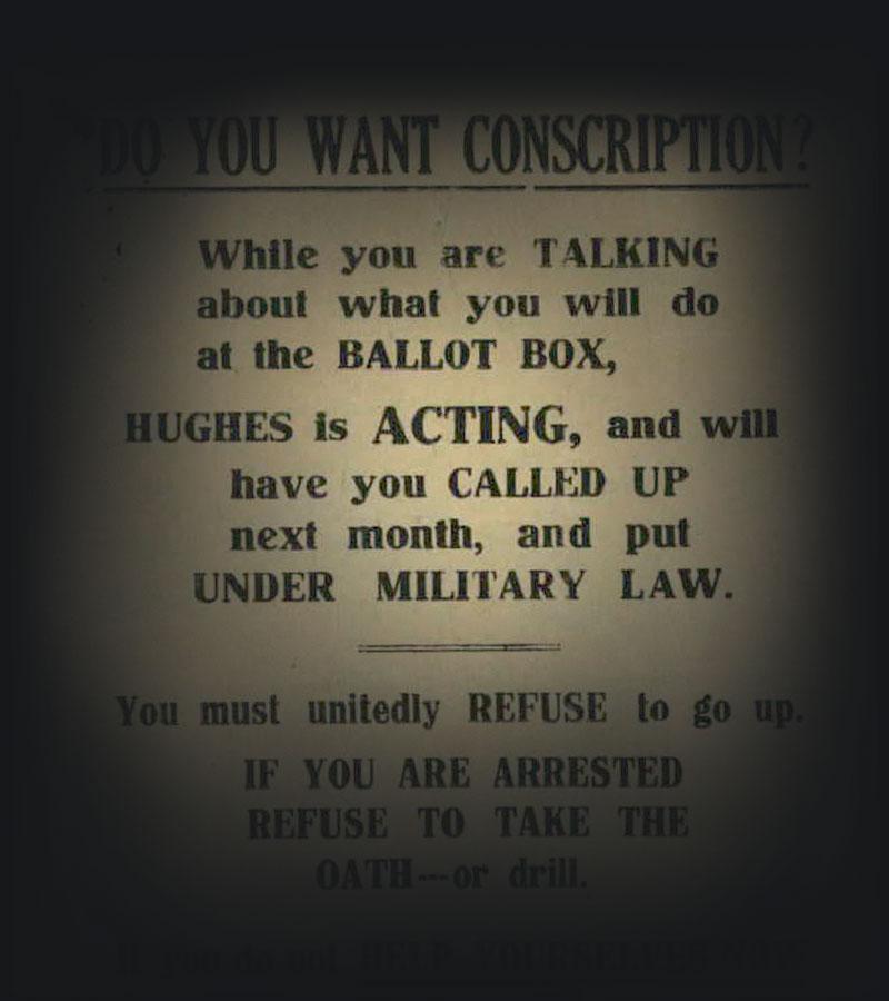 Anti-Conscription Leaflets.