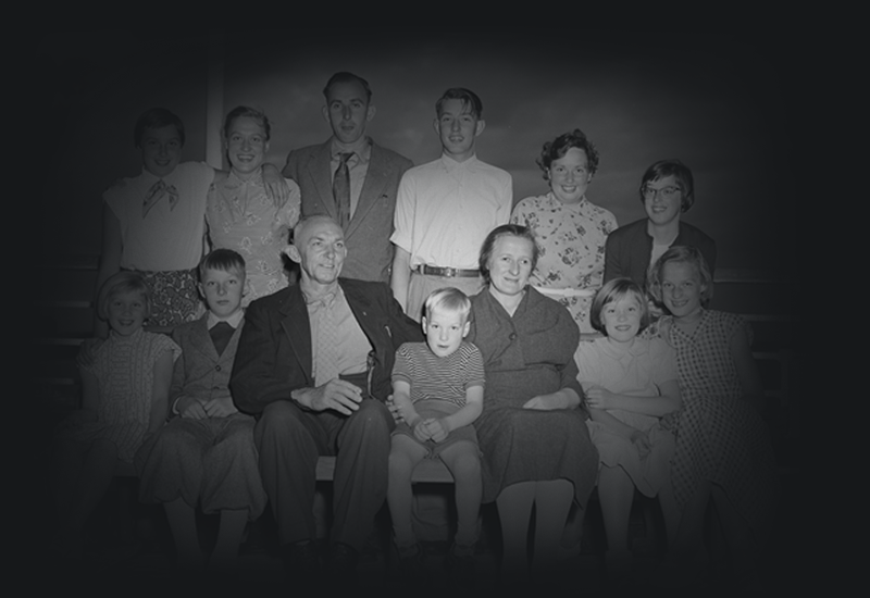 The Wolswinkel family on arrival in Melbourne.