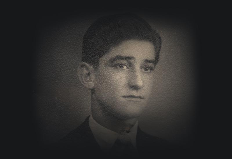 Passport photograph of Tony Grima, 1947.