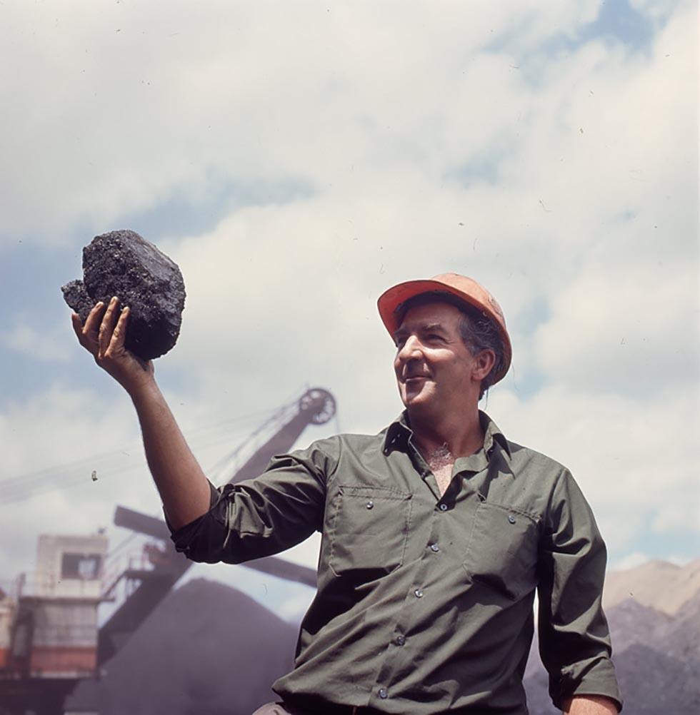 A miner at Peak Downs Coal Mine