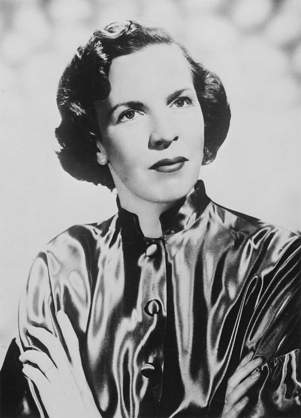 Ruth Park - head and shoulders studio portrait depicts her in a glamorous pose