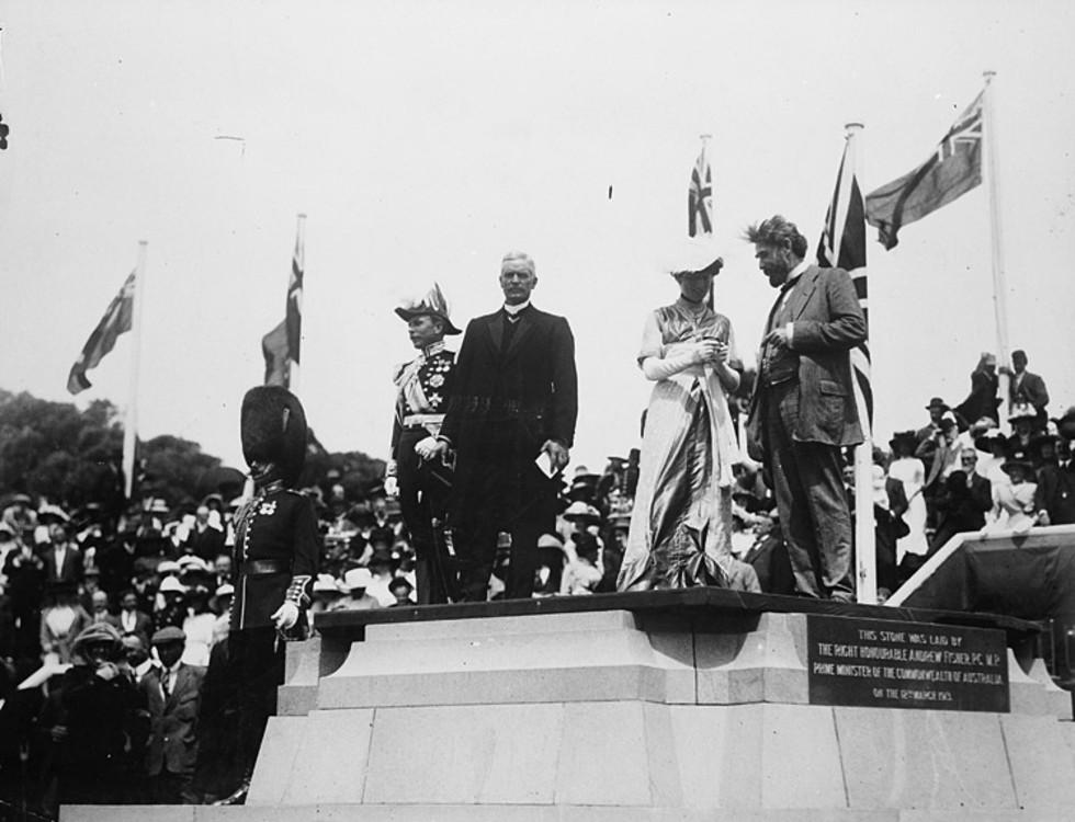 Wife of the Governor-General, Lady Denman names Canberra.