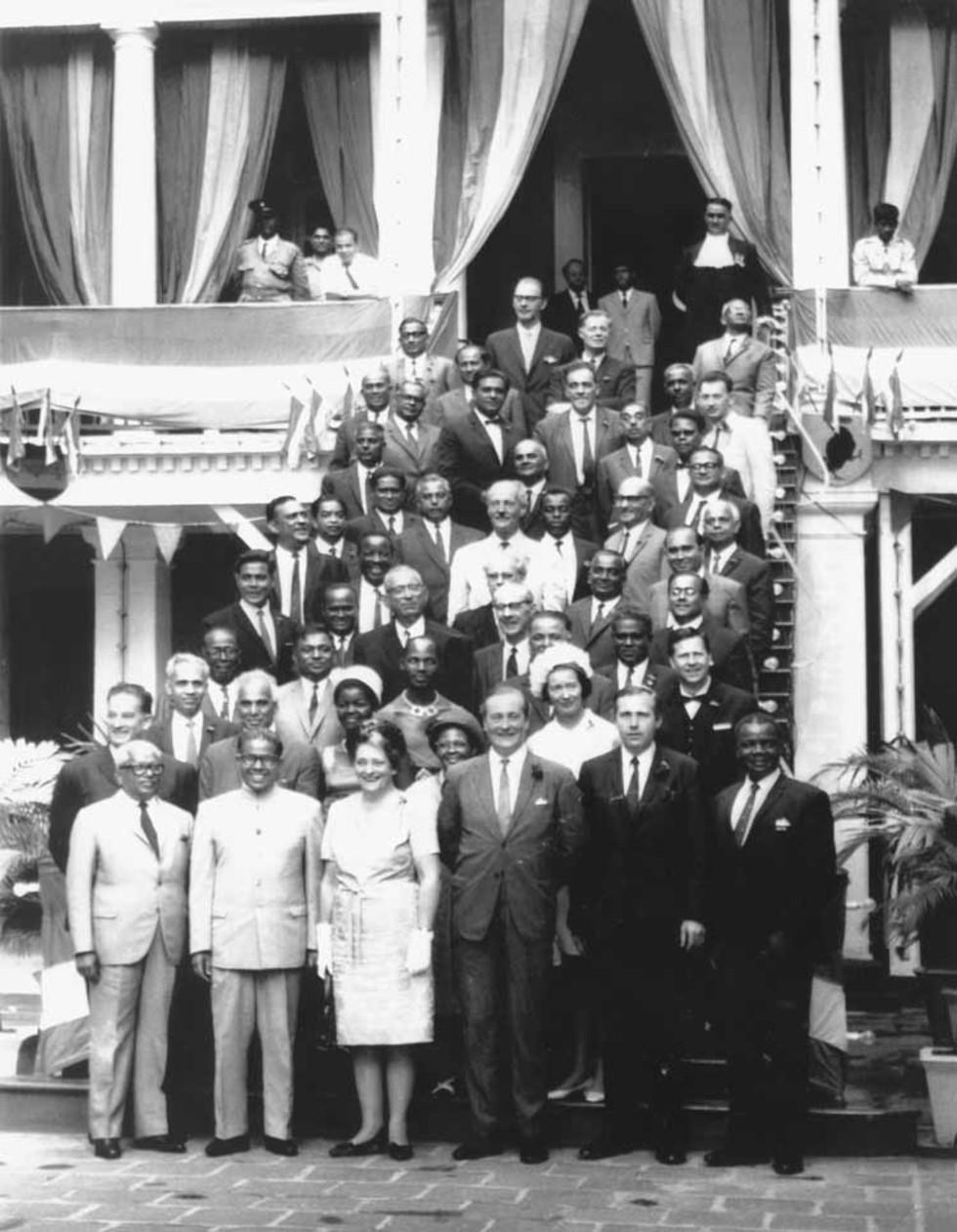 Minister for Housing, Annabelle Rankin during a diplomatic trip to Mauritius.