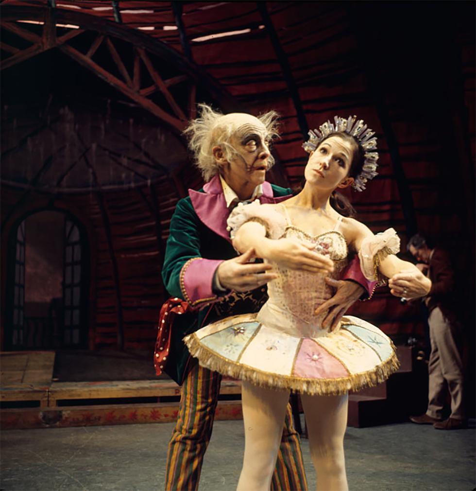 Sir Robert Helpmann and Barbara Chambers in Australian Ballet's Coppelia.