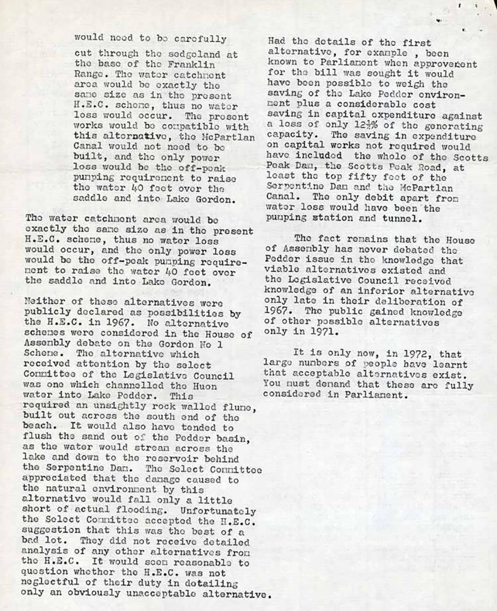 Letter to Sir Paul Hasluck, Governor-General, regarding an impending ecological crisis - page 3.