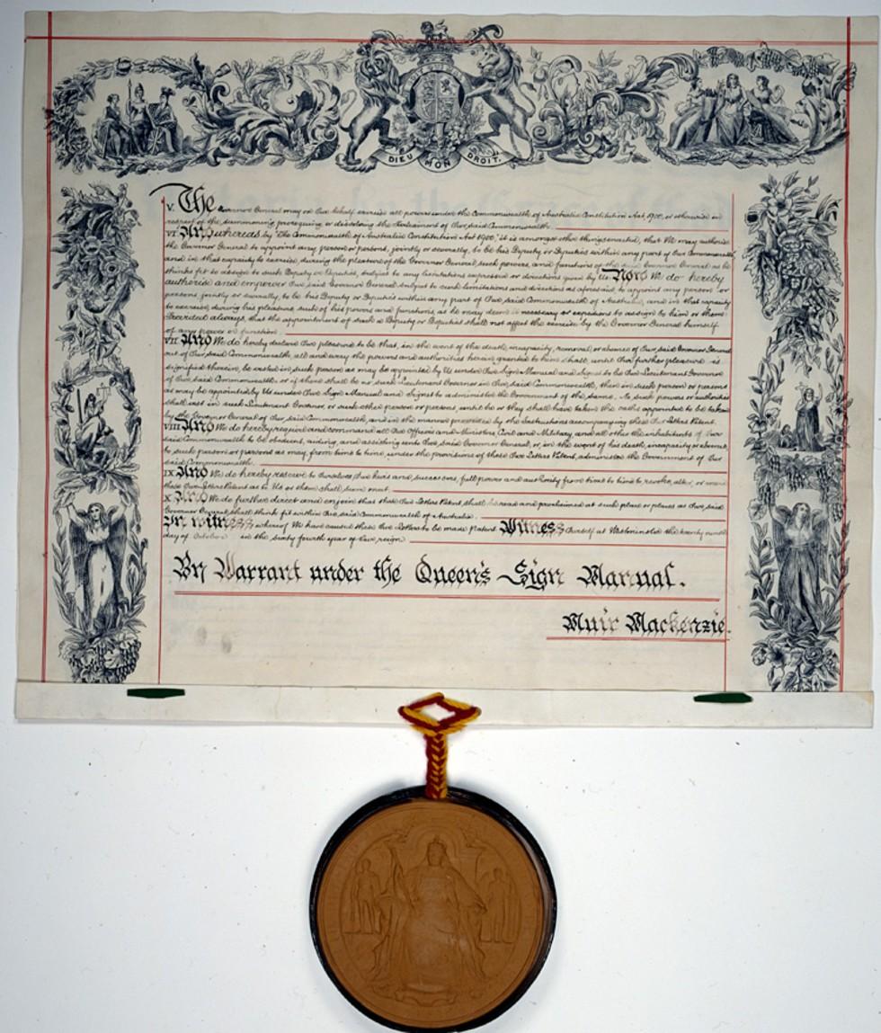 Letters Patent constituting the office of Governor-General of Australia  (UK)