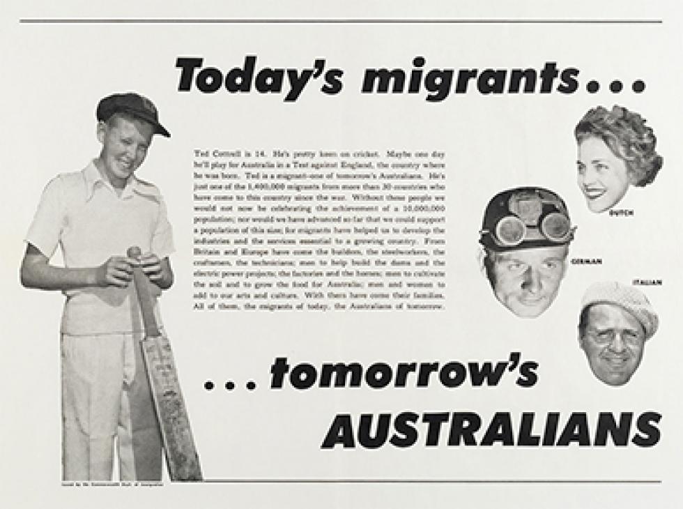 Promoting migration 'Today's migrants...tomorrow's Australians