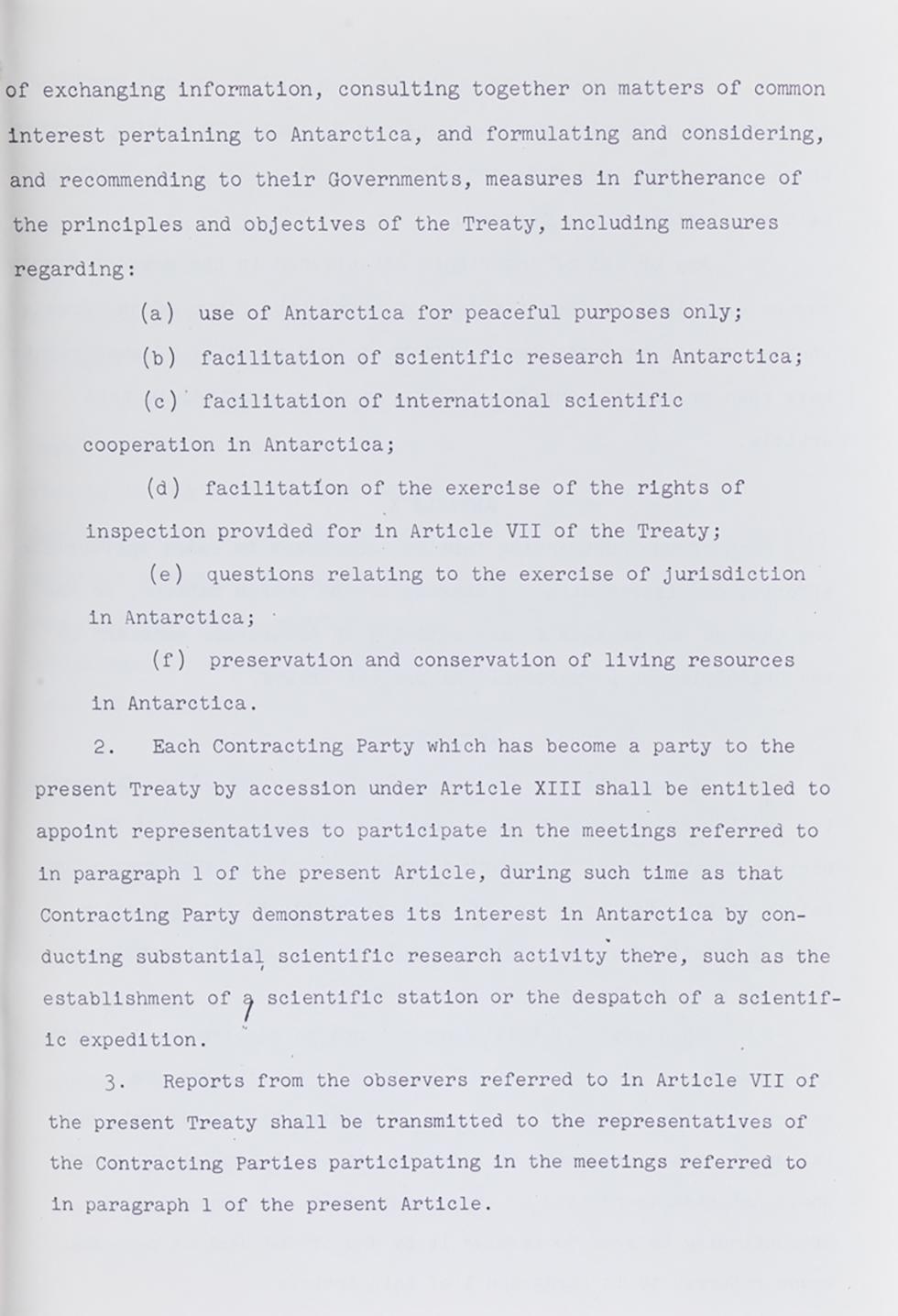 The Antarctic Treaty.