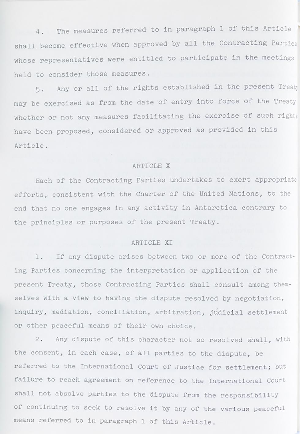 The Antarctic Treaty.