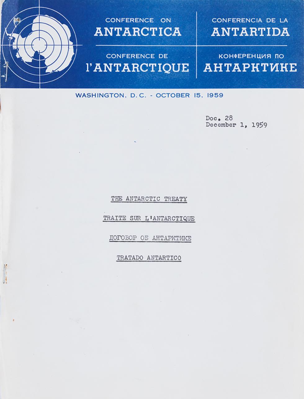 The Antarctic Treaty.