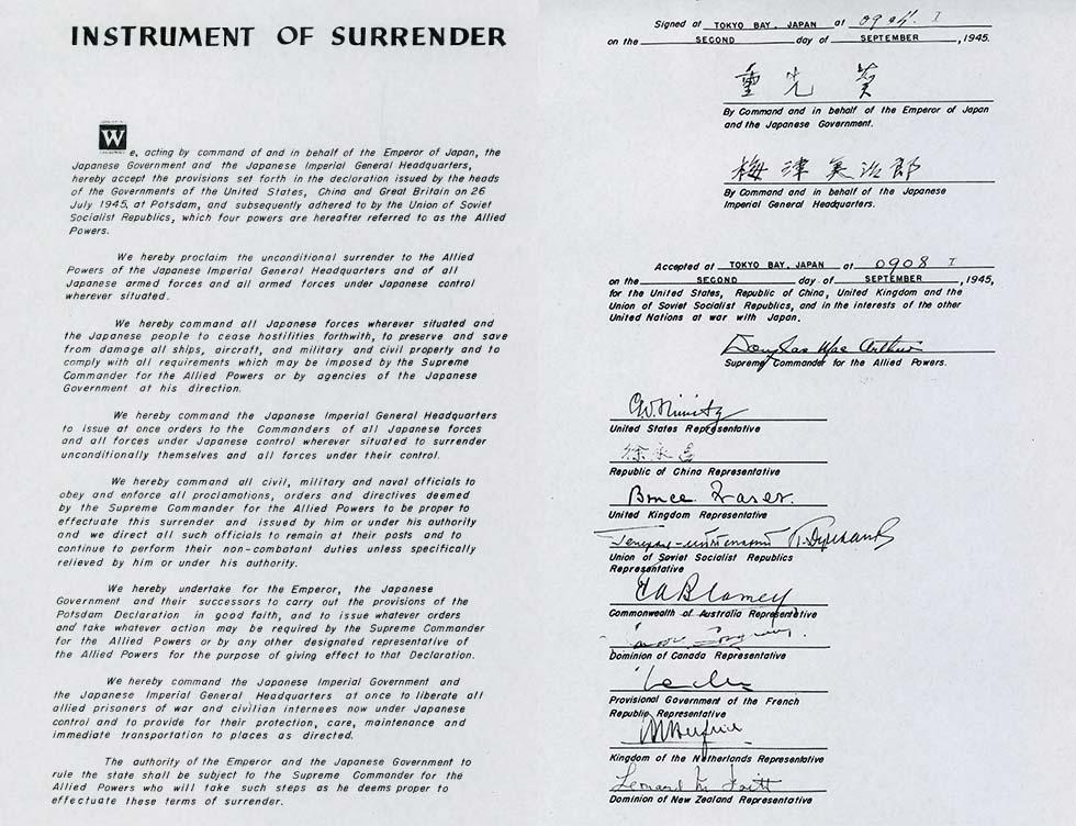 Instrument of Surrender