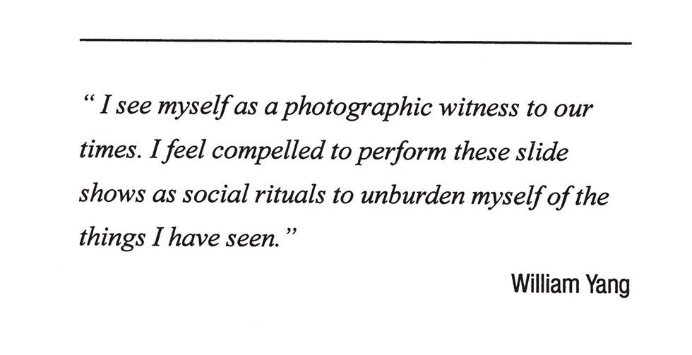 William Yang sees himself as a photographic witness.