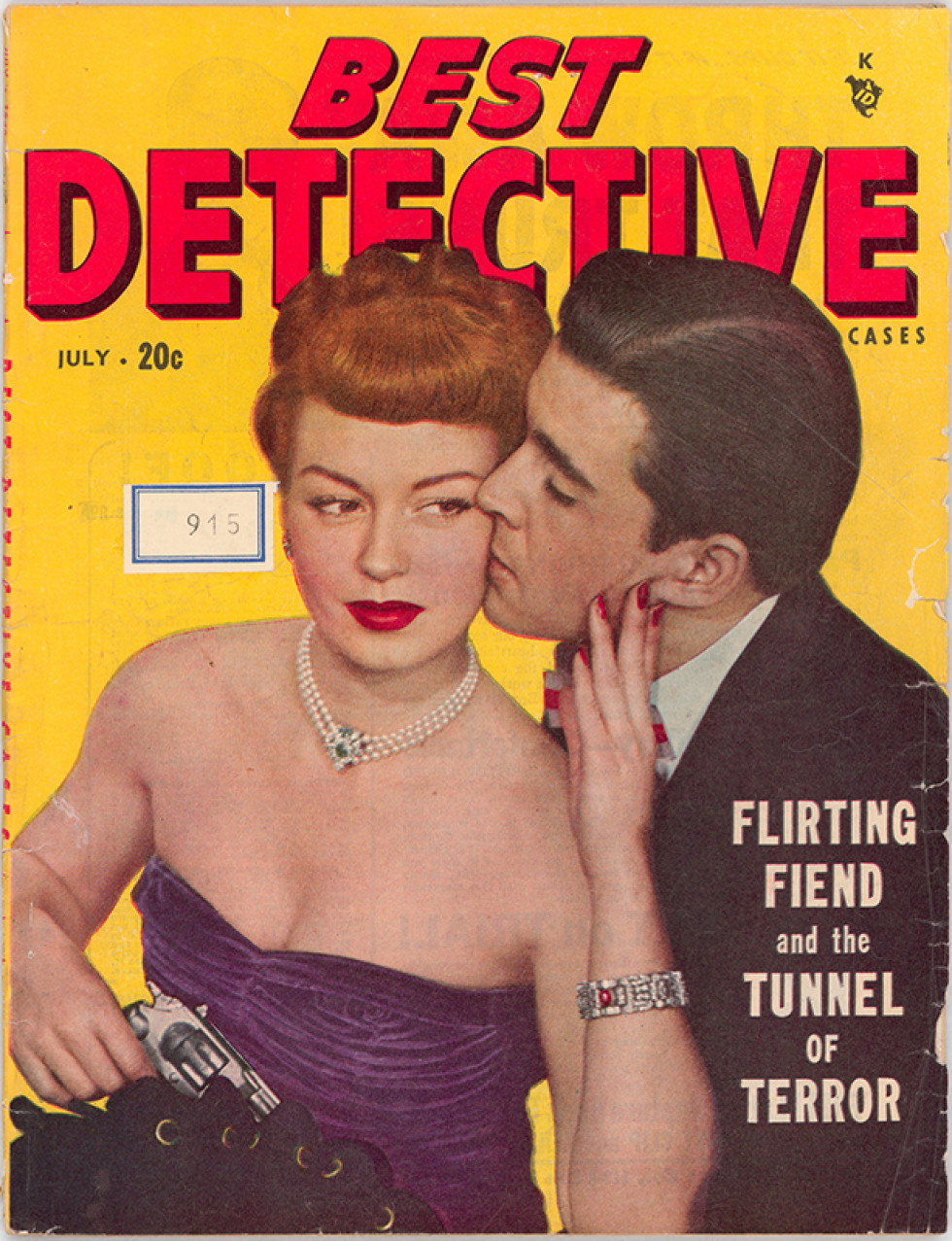 Book cover Best Detective, Flirting fiend and the tunnel of terror.