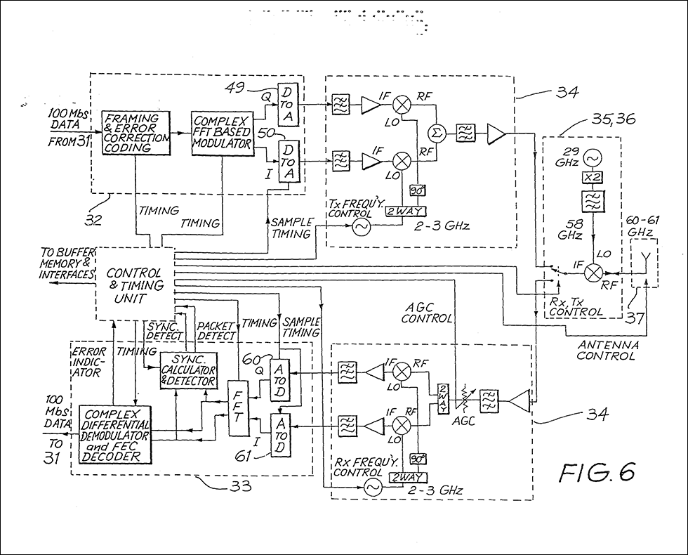 Figure 6 one of the electronic diagrams submitted for the patent.