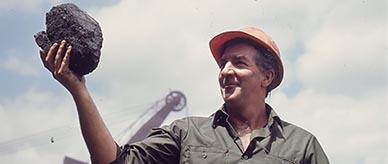 A miner at Peak Downs Coal Mine