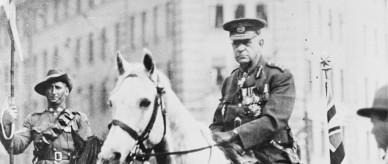 General Sir John Monash leading Melbourne's Anzac Day parade.