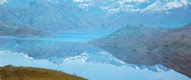 Christmas Card promoting the flooding of Lake Pedder.