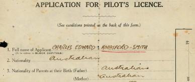 Application for pilot's licence