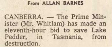 Press cutting from The Age