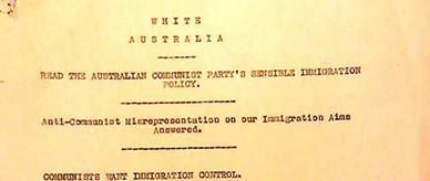 Immigration policy of the Australian Communist Party.