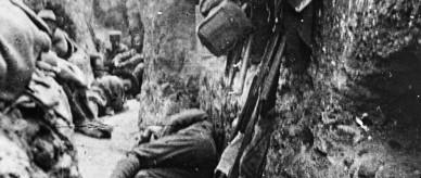 Photograph of an Anzac trench, Gallipoli during World War I.