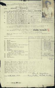 Record of medical examination of Sachiko McKay, featuring a photo. 