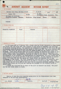 Aircraft incident interim report.