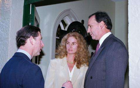 Prince Charles, Anitia Keating and Prime Minister Paul Keating.