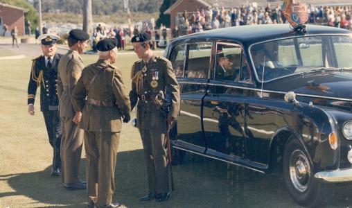 Prince Charles in Military uniform.