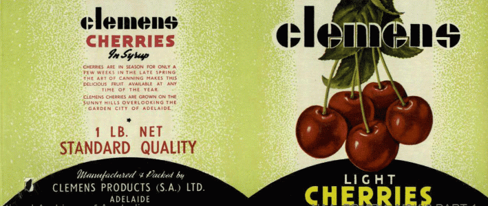 Clemens dark cherries in syrup