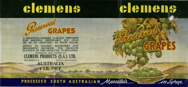 Elemens preserved grapes in syrup