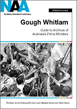 Cover of 'Gough Whitlam' research guide.